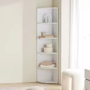 [가구] 마일 라운드 코너 5단 틈새 선반장 400