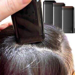 천연 블랙 브라운 임시 헤어 컬러링 스틱 빗 치아 빠른 임시 커버 화이트 헤어 라이너 일회용 머리 염색