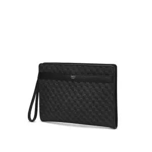 갤러리아 DBBA6E034BK 닥스 블랙 DD 패턴 PVC 클러치백