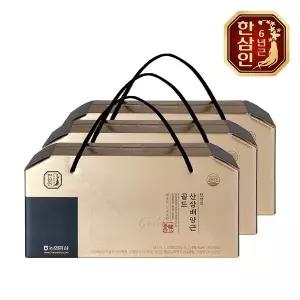 [한삼인][농협홍삼] 한삼인 국내산 산삼 산삼배양근 골드 100ml 10병 3세트+쇼핑백