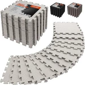 에어홉 12x12인치 두꺼운 18개 타일 체육관 바닥 매트 고밀도 EVA 폼 퍼즐 홈 운동 기구용 연동 차고 주방