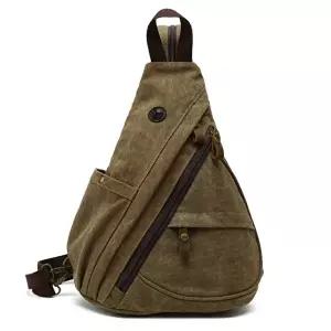 캔버스 남자 여행용 크로스백 다기능 가방 커피-WFIVSDV