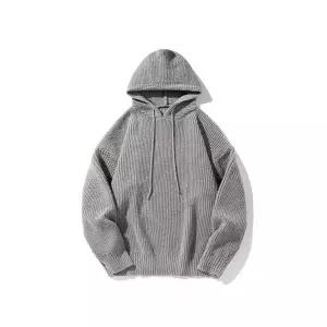 남성용 후드집업 점퍼 루즈핏 솔리드 후드 스웨터 추동 스타일 조절 니트 캐주얼 CH4
