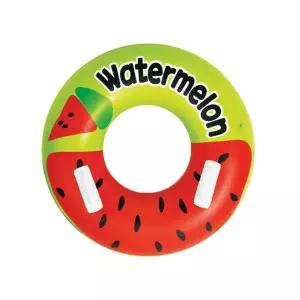 워터멜론 수박 75cm 어린이 이중 손잡이 원형 튜브