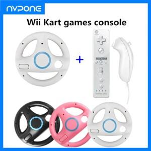 Nintendo Neutral Game Racing 스티어링 휠 용 Wii Kart 리모컨 게임 패드 게임 콘솔에 대한 2Pcs 2-in-1