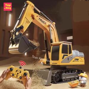 RC카 자동차 오토바이 모형 무선 조정 오프로드 드리프트 미니 포크레인 RC 6/9채널 합금 굴착기 트럭 원격