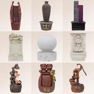 국산 인테리어 실내분수 천연가습기 분수대 거실 현관 사무실 카페 자연정원 인공폭포 홈데코장식품 집꾸미기 가정용 미니 가든 달항아리 센스있는 가게오픈 집들이 결혼 입주이사 개업식선물