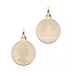 [주얼레이디] 14K 엘리자베스 코인 팬던트(15mm)