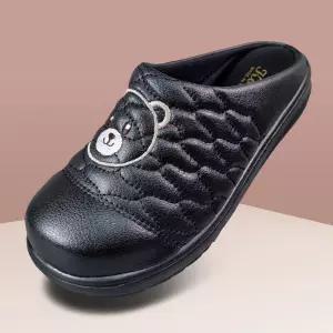 마마슈 곰돌이 여성 겨울 슬리퍼 국산 발볼넓은 방한화 퀼팅 기모안감 논슬립 베어 캐릭터 사무실 실내화