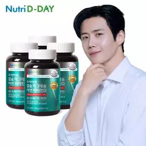 [뉴트리디데이] 프리미엄 칼슘 마그네슘 아연 비타민D 4병 (총 12개월분)