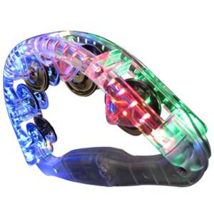 금영 TJ미디어 노래방 탬버린 스파키 LED 4색 광 탬버린