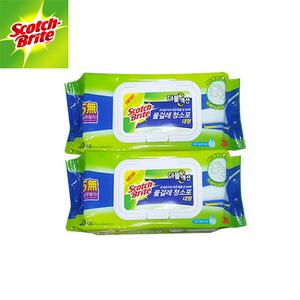 3M 더블액션 물걸레 청소포 대형 20매x2개 청소 밀대 걸레 스카치브라이트