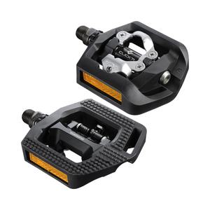 시마노 PD-T421 페달 클릭R/클릿 평페달 겸용/MTB 자전거 SPD 클리트 SM-SH56 포함/반사판 내장 423g