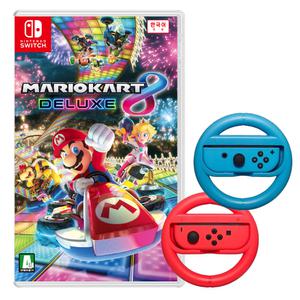 닌텐도 스위치 마리오카트8 디럭스 + 레이싱휠2p 세트