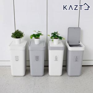 원터치 프리미엄 사각 휴지통 10L 2개