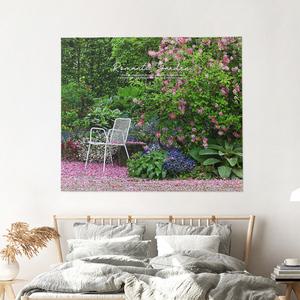 인테리어액자 소품 패브릭포스터 150x130 로맨틱가든