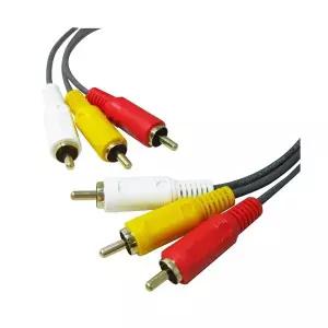 [에스투씨엔아이][LANstar] 3RCA(M)-3RCA(M) 케이블 - 20M 다크그레이