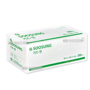 [기타]수성 접은거즈 10cmX10cmX4P 200매 드레싱 면사 거즈