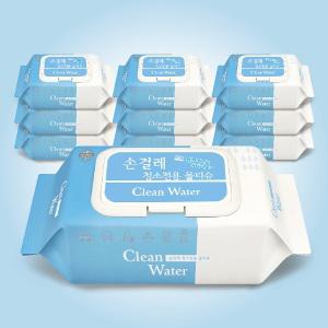 미엘 청소용 엠보싱물티슈 클린워터 대용량 80매X20팩