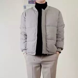 [프랭키뉴욕]프랭키뉴욕 남자 숏패딩 겨울 점퍼 정장 남성 30대 오버핏 코디 발수코팅 화이트 베이지 그레