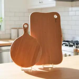 아트박스/홀린 Holin 마호가니 원목 도마 버블+라운드 SET