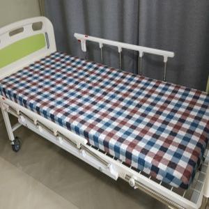 입원실용 병원침대커버 (싸개형 N001) / (베이직체크 블루) 매트리스커버