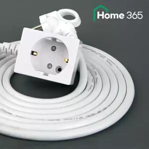 홈365 국산 1구 멀티탭 연장선 10m 네모형 / 16A 전기리드선