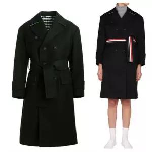 톰브라운 코튼 오버 트랜치 코트 FOC702A 06111 001