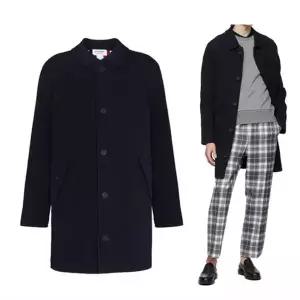 톰브라운 백 삼선 울 믹스 코트 MKJ079A Y9009 415