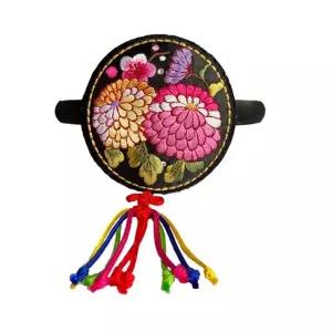 [보리보리/예가한복]머리띠 GA 4-68 검정꽃띠