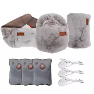 3종 SET 밍크 충전식 온수 찜질기 온열 전기 찜질팩