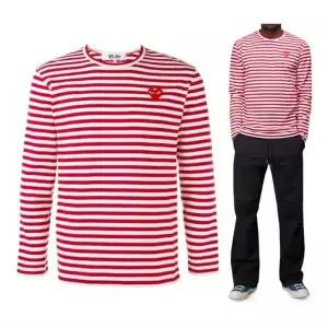 꼼데가르송 와펜 스트라이프 티셔츠 AZ-T164-051-4