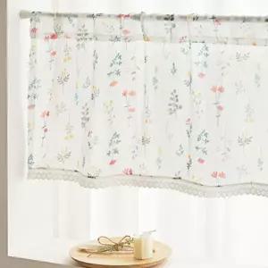 [텐바이텐][맞춤]오후의 정원 쉬폰 바란스커튼 주방 가리개 플라워