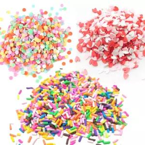 대용량 폴리머 모음 500g 도넛가루 하트 별 스프링클 슬라이스 데코덴 도매 탑꾸 동대문