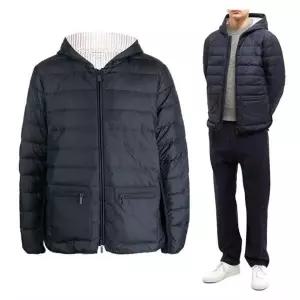 톰브라운 울트라 라이트 후드 패딩 MJD105X F0241 415