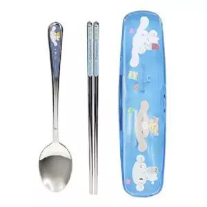 [텐바이텐]산리오 시나모롤 올인원 올스텐 수저 클리어 케이스 세트