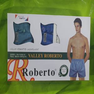 3 장 로베르토 남자 순면 사각 팬티 코튼 갱수네 면 박서 유소변구