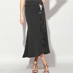 보석 슬림 롱 스커트 스포츠 댄스복 머메이드 치마