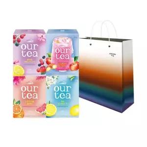 아워티 4p 베스트 4종 SET오렌지 레몬 베리썸 납작복숭아+쇼핑백