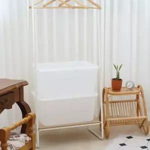 아트박스 보노하우스 포터 대용량 반투명 정리함 52L 2개 대형 옷 리빙박스