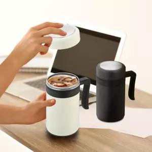 엣모어 보온보냉 스텐 텀블러(450ml) / 손잡이컵 사무실 차량 캠핑