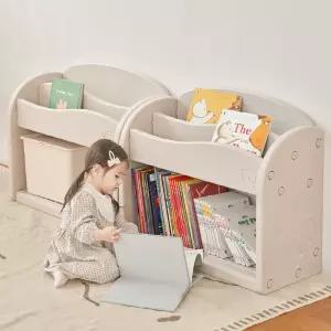 웨이브 유아 전면책장 교구장 아기책꽃이