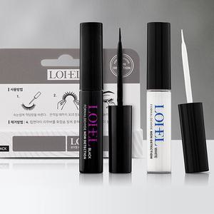 2개 로이엘 속눈썹 글루 블랙/화이트 속눈썹풀 접착제