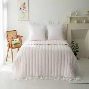 [텐바이텐]로엘 머랭크림 밍크극세사 모달 스프레드 이불 S세트 송화침장 겨울