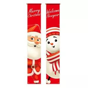 [텐바이텐]크리스마스현수막(세로형)산타눈사람 파티 데코 장식