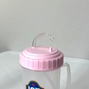 덕신 손잡이 빨대컵 물병 300ml/400ml 손잡이물컵 색상랜덤 병원물컵 유아용빨대 환자용 요양
