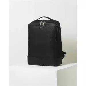 [롯데백화점]닥스 액세서리 LL[백팩(15인치 노트북 수납)]블랙 하우스 체크 패턴 소가죽 DBBA3F308