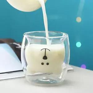 [텐바이텐]곰돌이 내열유리 더블월 입체컵 - 귀여운 이중 유리컵