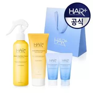 [헤어플러스] 프리지아 퍼퓸 단백질 헤어에센스 미스트 열보호 클리닉 선물세트