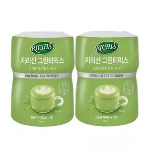 동서 리치스 지리산 그린티 믹스 550g 2개 말차 가루 녹차
